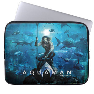 Aquaman Prince Orin With Aquatic Animals Laptop Sleeve