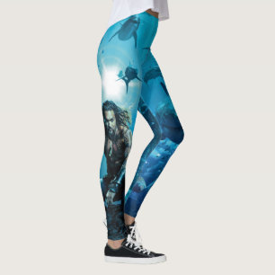 Aquaman   Prince Orin With Aquatic Animals Leggings