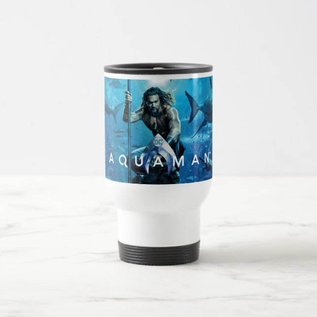 Aquaman | Prince Orin With Aquatic Animals Travel Mug (Center)