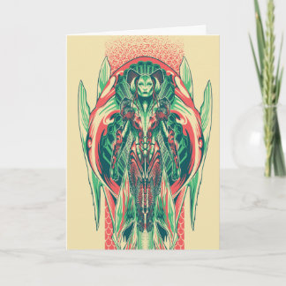 Aquaman | Queen Fisherman Art Nouveau Panel Card