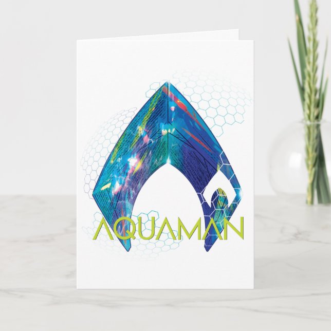 Aquaman | Refracted Aquaman Logo Card (Front)