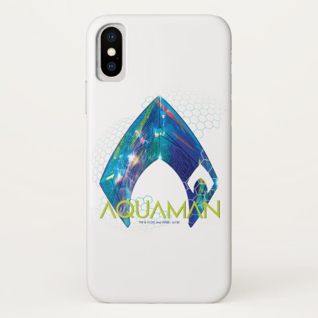 Aquaman | Refracted Aquaman Logo Case-Mate iPhone Case (Back)