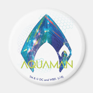 Aquaman Refracted Aquaman Logo Magnet