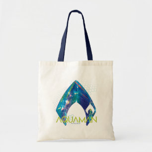 Aquaman Refracted Aquaman Logo Tote Bag