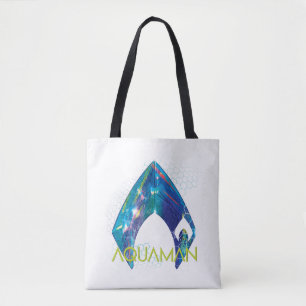 Aquaman   Refracted Aquaman Logo Tote Bag