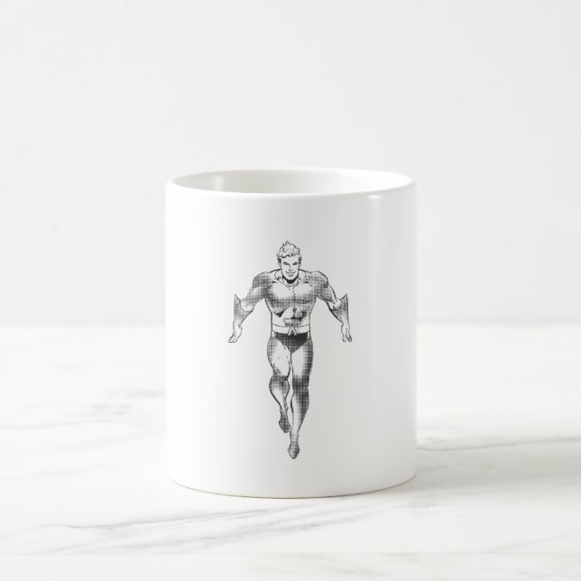 Aquaman Runs BW Coffee Mug (Center)
