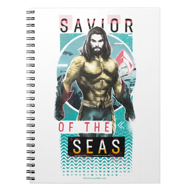 Aquaman | "Saviour Of The Seas" Modernist Graphic Notebook (Front)