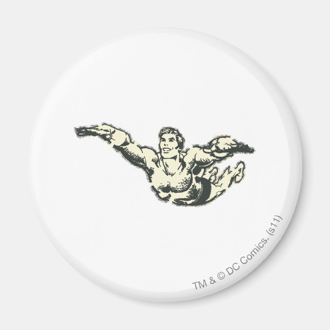 Aquaman Soars BW Magnet (Front)