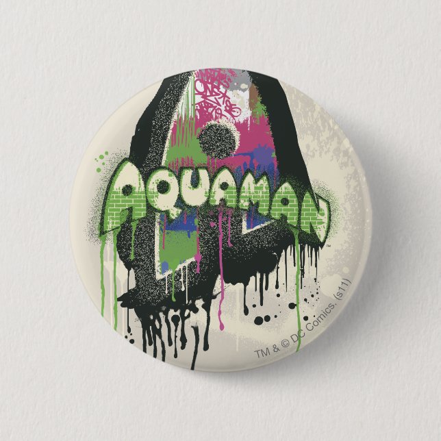 Aquaman - Twisted Innocence Letter 6 Cm Round Badge (Front)