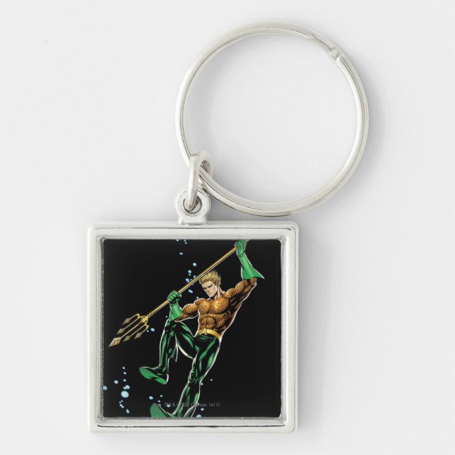 Aquaman with Spear Key Ring (Front)