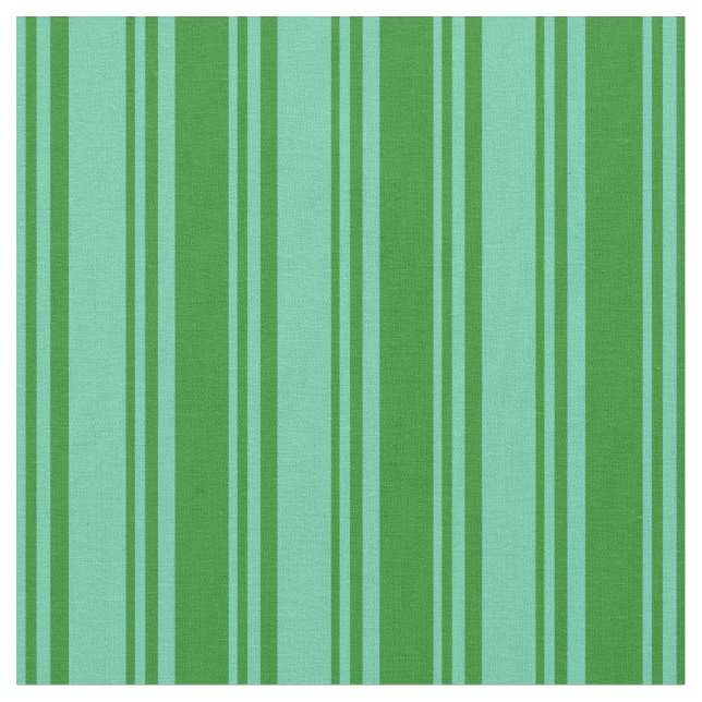 Aquamarine and Forest Green Coloured Pattern Fabric (Close Up)