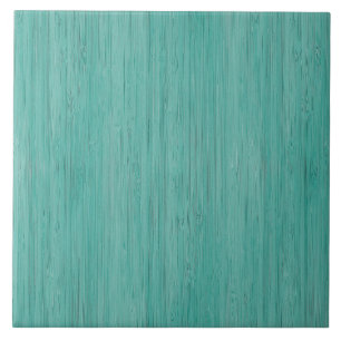 Aquamarine Bamboo Wood Grain Look Tile