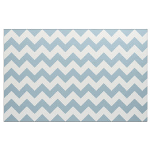 Aquamarine Blue Chevron Zigzag Fabric