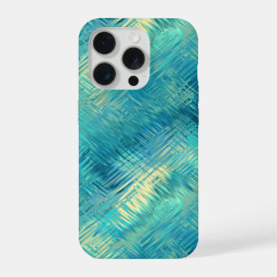 Aquamarine Blue Crystal Gel Texture iPhone Case