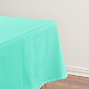 Aquamarine Blue Green Turquoise Solid Colour Tablecloth
