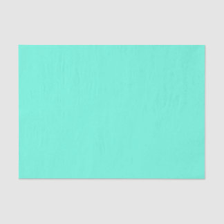 Aquamarine Blue Green Turquoise Solid Colour Tissue Paper