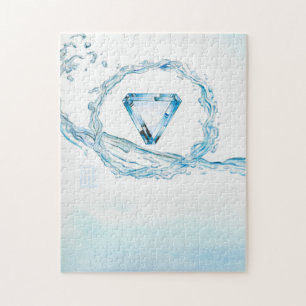 Aquamarine Core Jigsaw Puzzle