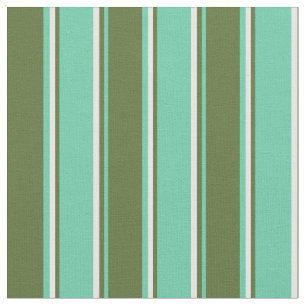 Aquamarine, Dark Olive Green, and White Coloured Fabric