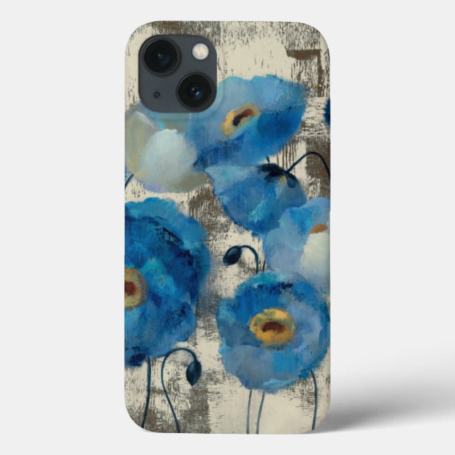 Aquamarine Floral Case-Mate iPhone Case (Back)