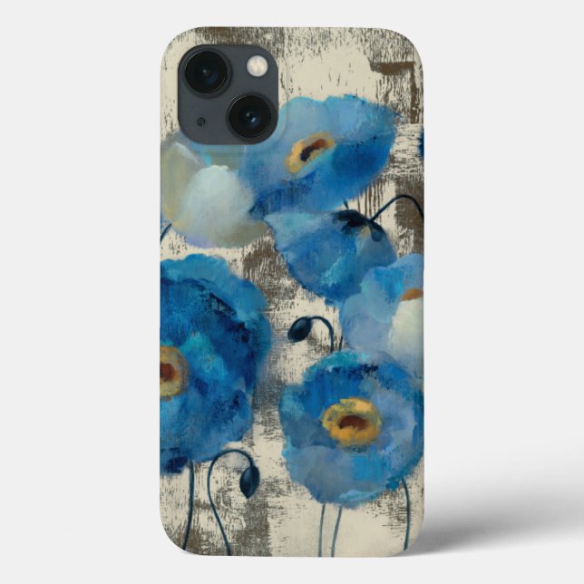 Aquamarine Floral Case-Mate iPhone Case (Back)