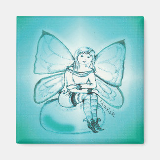 Aquamarine fridge magnet