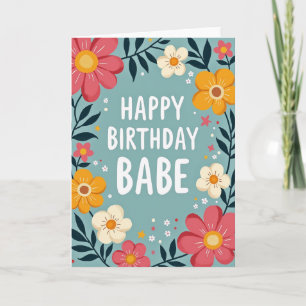 Aquamarine Gentle Birthday Card