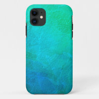 Aquamarine Green Blue Ice Abstract Art