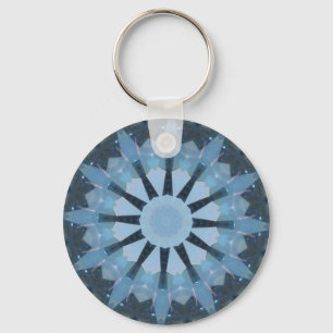 Aquamarine Kaleidoscope Key Ring