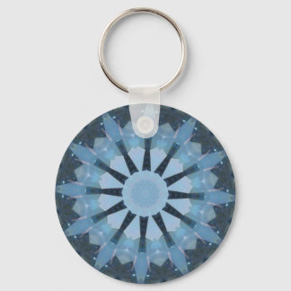 Aquamarine Kaleidoscope Key Ring