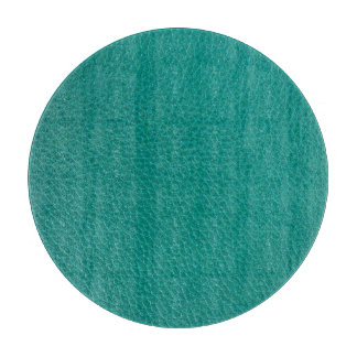 Aquamarine Leather: Fashionable Snake Texture. Cutting Board