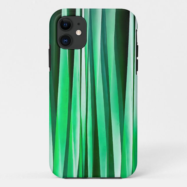 Aquamarine Ocean Stripy Pattern Case-Mate iPhone Case (Back)