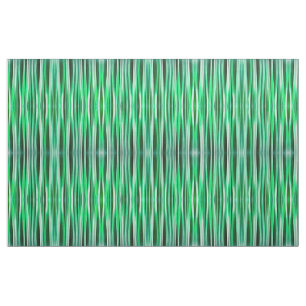 Aquamarine Ocean Stripy Pattern Fabric