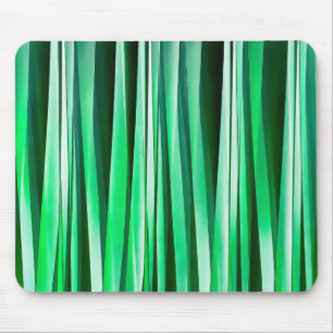 Aquamarine Ocean Stripy Pattern Mouse Pad
