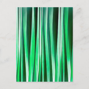Aquamarine Ocean Stripy Pattern Postcard