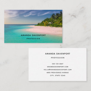 Aquamarine Ocean Tropical Beach Scenic Business Card