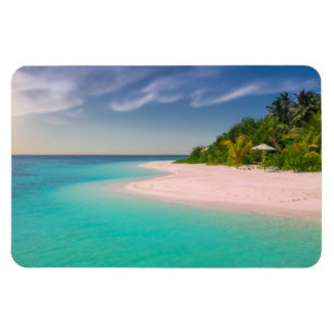Aquamarine Ocean Tropical Beach Scenic Magnet