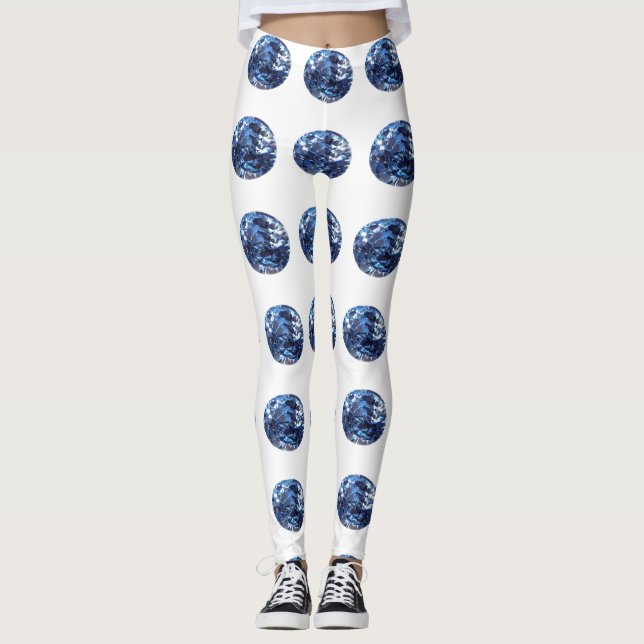 Aquamarine Pattern Leggings (Front)