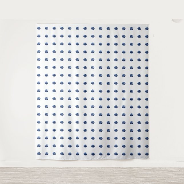 Aquamarine Pattern Tapestry (Front)