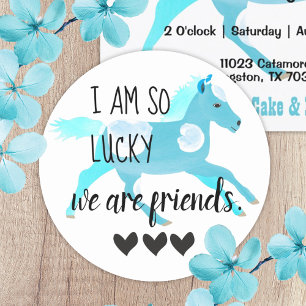 Aquamarine Pony Friendship Sticker