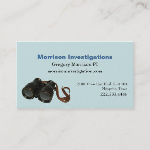 Aquamarine Private Investigation Business Card