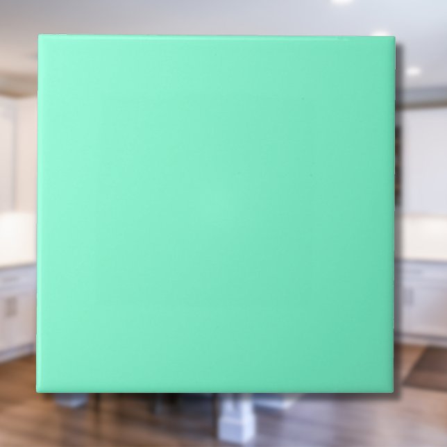 Aquamarine Solid Colour | Classic | Elegant Ceramic Tile (Creator Uploaded)