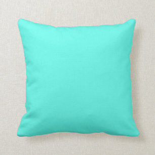Aquamarine   (solid colour)  cushion