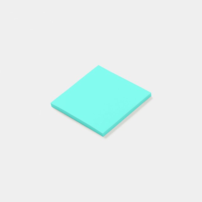 Aquamarine   (solid colour)  post-it notes (Angled)