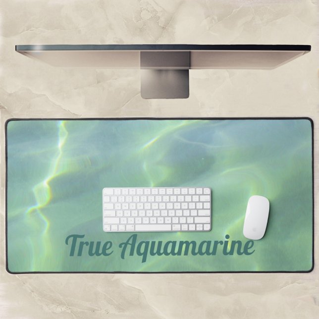 Aquamarine Tropical Sinkissed Water Photographic Desk Mat (Creator Uploaded)