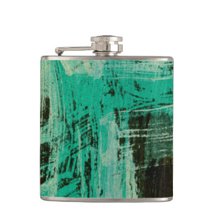 Aquamarine Windows I Hip Flask