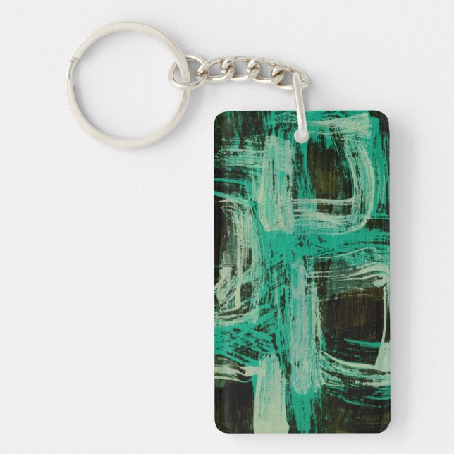 Aquamarine Windows I Key Ring (Front)