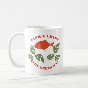 Aquaponics Fish & Chips the Green Way Coffee Mug