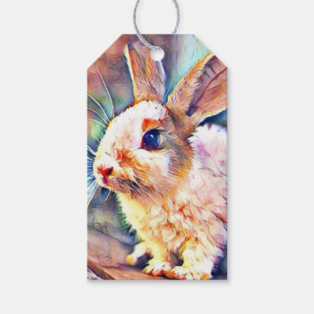 aquarell bunny gift tags (Front)