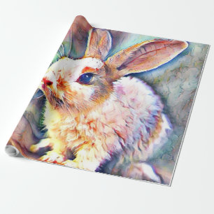 aquarell bunny wrapping paper