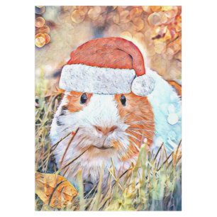 aquarell christmas guinea tablecloth